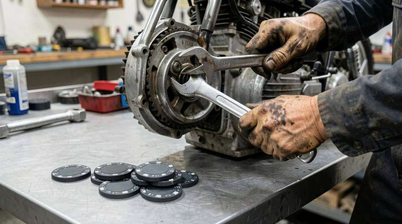 Combinatie van motortechniek en pokerattributen in de werkplaats